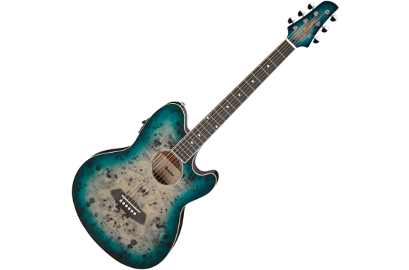Ibanez TCY10PA-CBS Westerngitaar Cosmic Blue Starburst High Gloss image 1