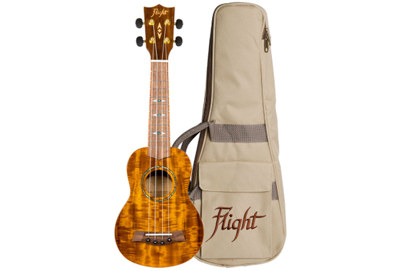 Flight DUS445 Ukulele Soprano in Acacia Lucida image 1