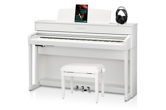 Kawai CA 701 W Digitalpiano Premium Wit Satijn Set image 1