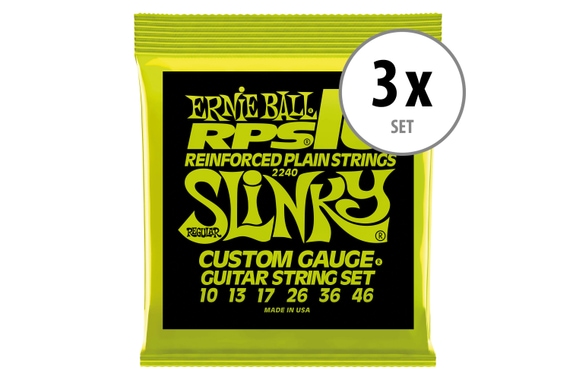 Ernie Ball 2240 Slinky RPS Regular 3x Set image 1