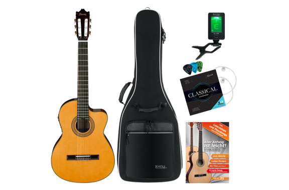 Ibanez GA6CE-AM 4/4 Guitare Classique Amber High Gloss Set image 1