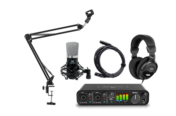 MOTU M4 4-Kanal USB C Audiointerface Podcast Set image 1