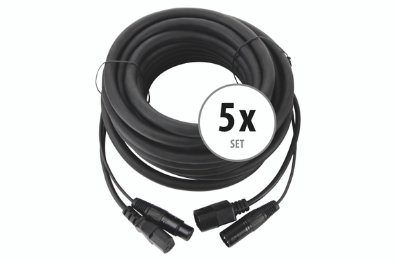 Pronomic Stage IECD-10 DMX Hybrid Cable C/DMX 10m 5x Set image 1