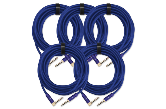 Pronomic Trendline INST-6B Instrumentenkabel 6m blau 5x Set image 1