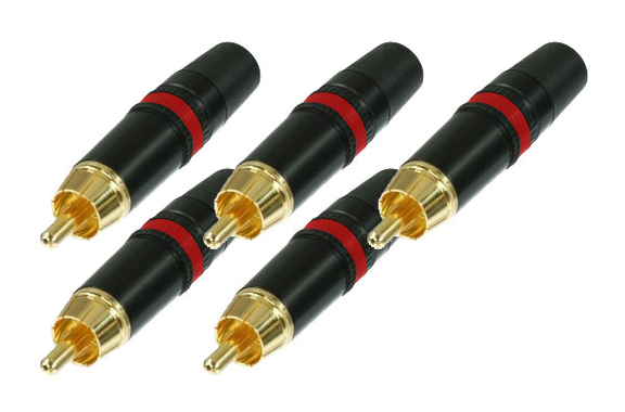 Neutrik Rean NYS373-2 Conector Cinch Rojo Paquete De 5 image 1