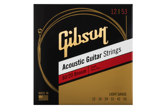 Gibson SAG-BRW12 80/20 Bronze Acoustic 012-053 image 1
