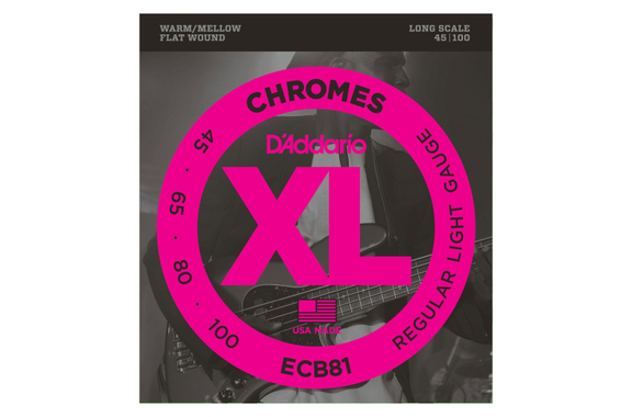 D'Addario ECB81 XL Chromes Bass 45-100 image 1