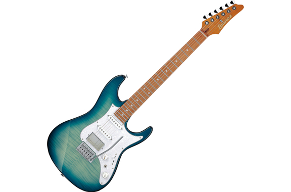Ibanez AZ22S1F-TXB Guitare Électrique Standard Transparent Turquoise Burst image 1