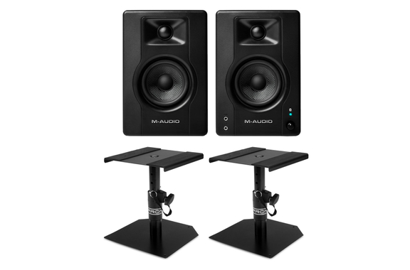 M-Audio BX3BT Studio Monitore Stativ Set image 1