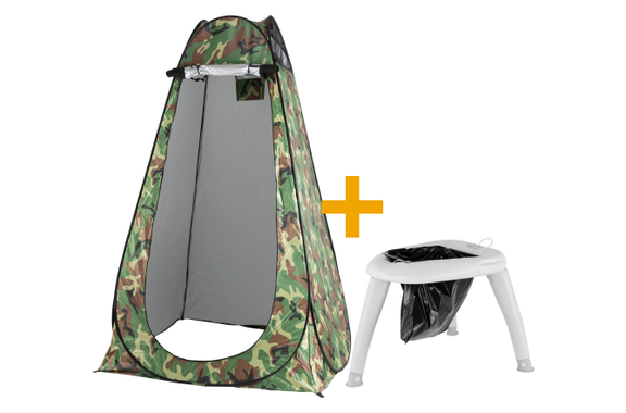 Stagecaptain Quixie Camouflage Privacy Toilet Set image 1