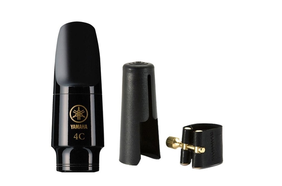 Yamaha 4C Soprano Saxophone Mouthpiece Set Including Ligature and Cap image 1
