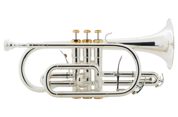 Lechgold Supreme CR-18S Bb-Kornett versilbert image 1