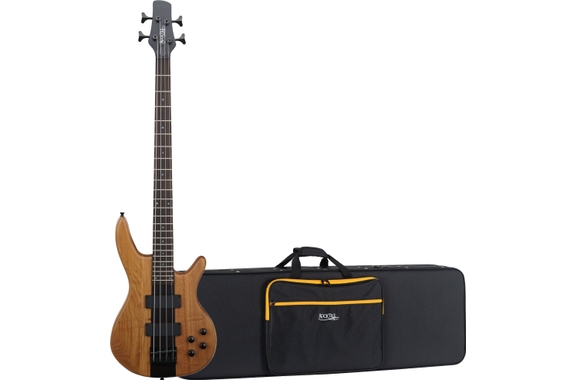Rocktile Pro LB104-N LowBone E-Bass Natural Softcase Set image 1