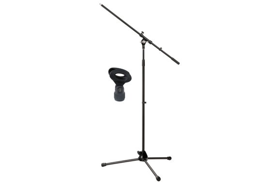 Pronomic MS-15 Pro Microfoonstandaard Zwart met Microfoonklem image 1