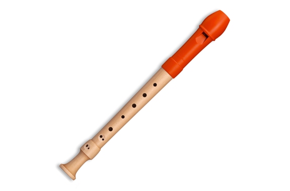 Mollenhauer Fipple "Digi" Soprano Recorder Orange Baroque image 1