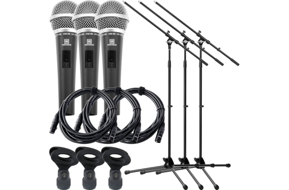 Pronomic DM-58 Vocal Microfoon 3x Starter Set image 1