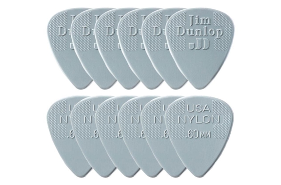 Dunlop Nylon Standard Picks 0,60 mm 12er Player's Pack image 1