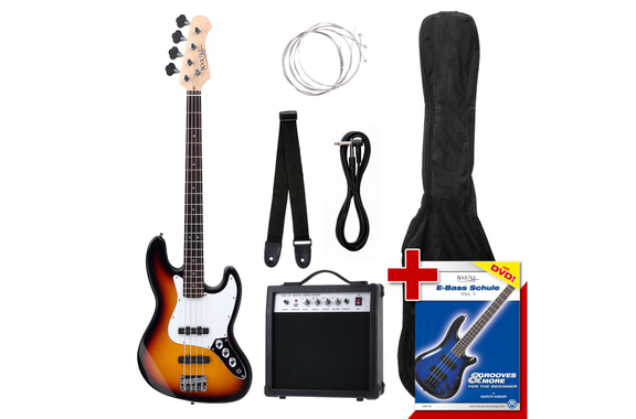 Rocktile Groover's Pack JB E-Bass Sunburst image 1