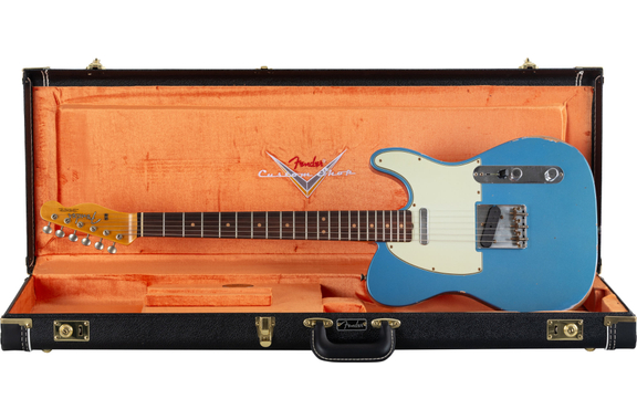 Fender Custom Shop 1963 Telecaster Relic Aged Lake Placid Blue image 1