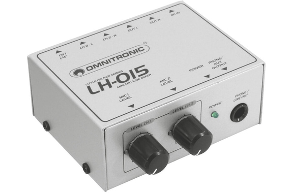 Omnitronic LH-015 Mezclador Mic-Line De 2 Canales image 1