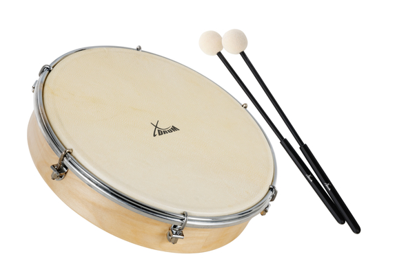 XDrum HTM-12S Handtrommel met Slagstok Set image 1