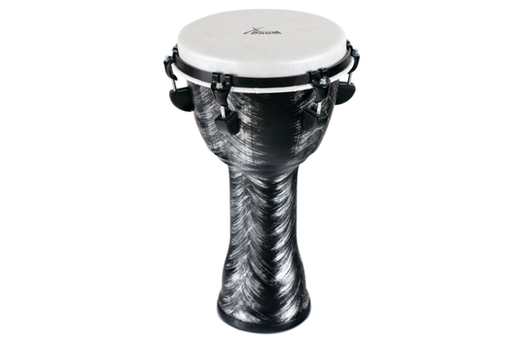 XDrum Djembe 10" Silver Brush image 1