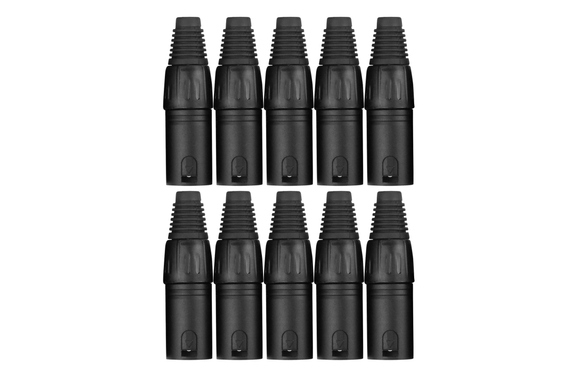 Pronomic XMPLUG Black XLR Spina maschio - Confezione da 10 image 1