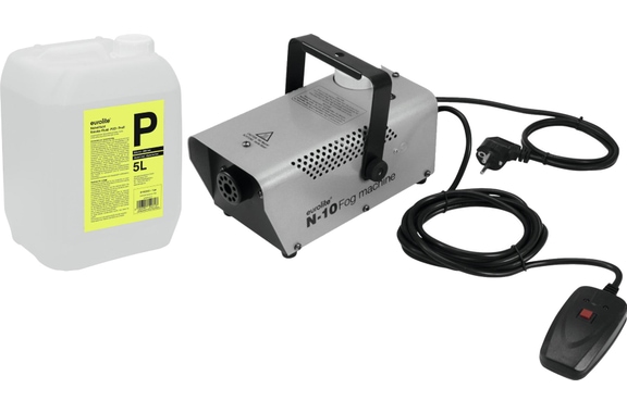 Máquina de Humo Eurolite N-10 Plata Set con 5l de Líquido image 1