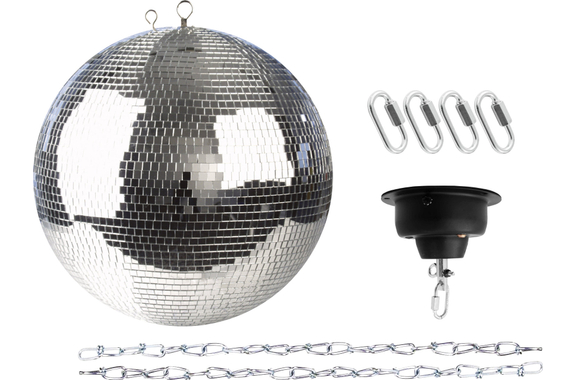 Showgear Mirror Ball Spiegelkugel 40 cm Set image 1
