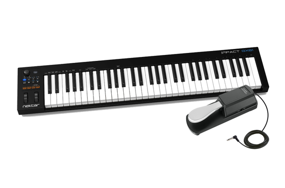 Nektar Impact GX61 USB MIDI Keyboard Controller Set image 1