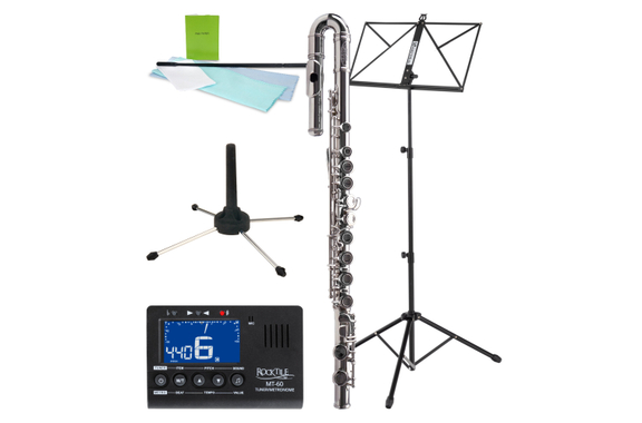 Classic Cantabile FL-100J Dwarsfluit Neusilber Set image 1