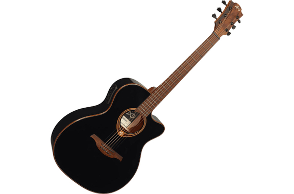 LAG T118 ACE BLK Guitarra Western Negra image 1