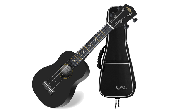 Classic Cantabile US-100 BK Ukulélé Soprano Noir Set avec housse image 1