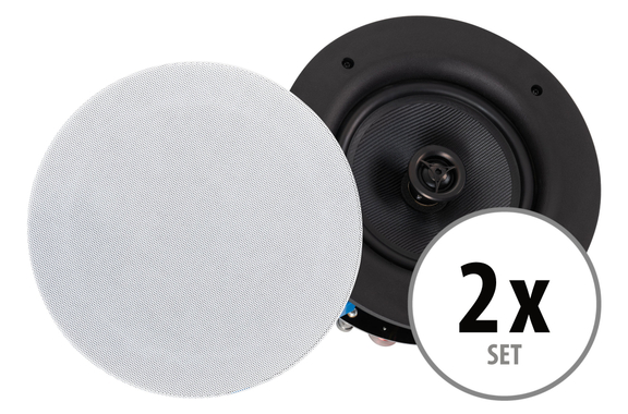 McGrey ACS-660 WH Altoparlanti da Incasso High-End a 2 Vie in Tessuto 240 Watt Set da 2 image 1