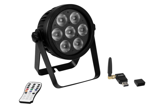 Eurolite LED 7C-7 Silent Slim Spot QuickDMX Set image 1