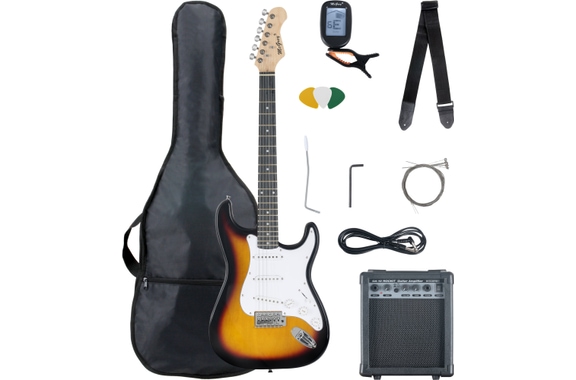 McGrey Rockit E-Gitarre ST-Komplettset Sunburst  - Retoure (Zustand: sehr gut) image 1