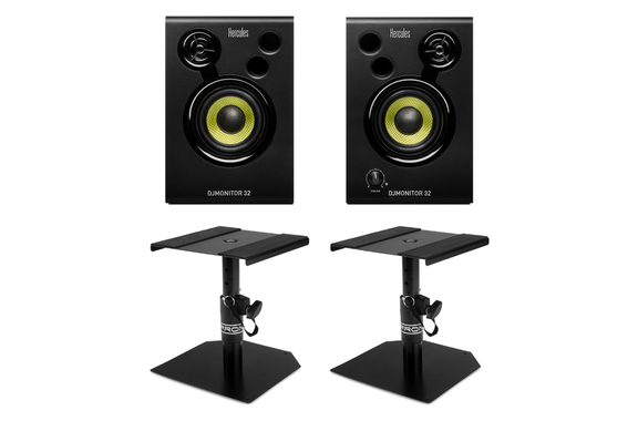 Hercules DJMonitor 32 Set Con Supporto Da Tavolo image 1