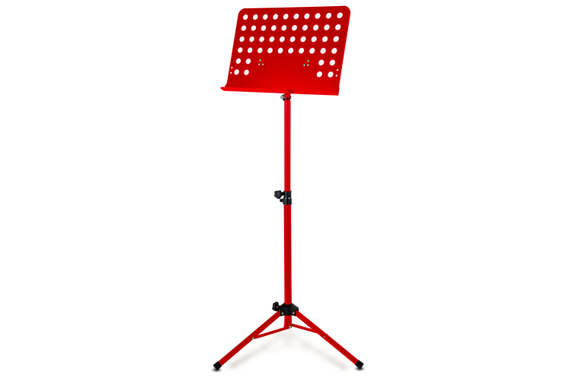 Classic Cantabile Leggio Orchestrale In Lamiera Forata Heavy Rosso image 1