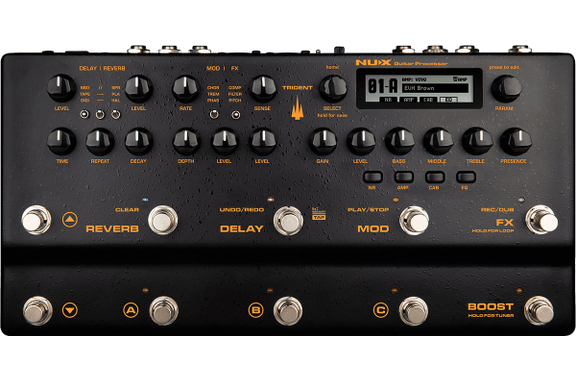 NUX Trident Gitarren Multieffekt mit Amp-Modeling image 1