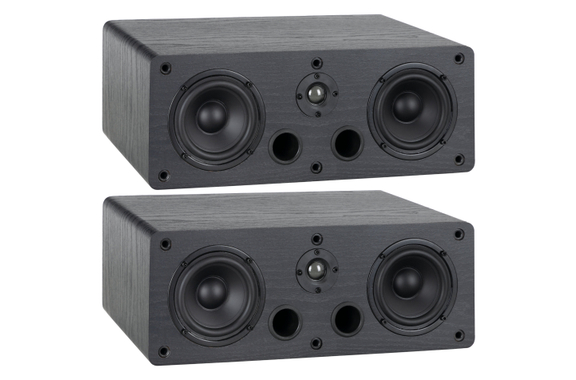 McGrey CS-440 BK 2x 4" Enceintes HiFi Bibliothèque/Centre noires 40W RMS la paire image 1