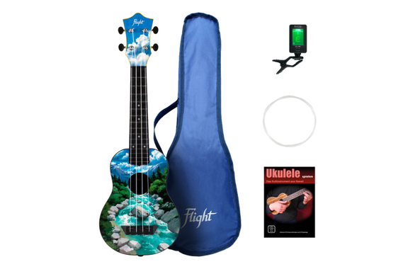 Flight TUS 30 SLO Travel Ukulele SET image 1