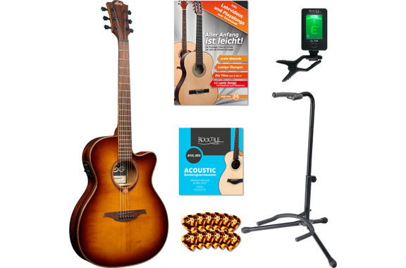LAG T118 ASCE BRS Chitarra Acustica Brown Shadow Set image 1