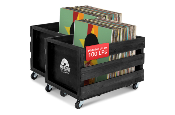 Stagecaptain SPK-100 BK Caja para Discos "Emil" Negra Set de 2 image 1