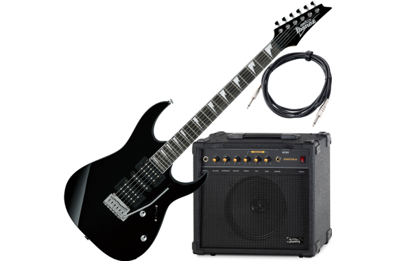 Ibanez Gio GRG170DX Black Night AK30A Set image 1