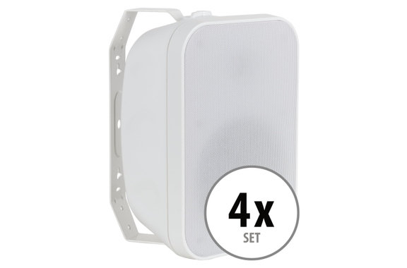 McGrey OLS-651WH Casse Acustiche Outdoor 60 Watt Bianco Set 4 Pezzi image 1