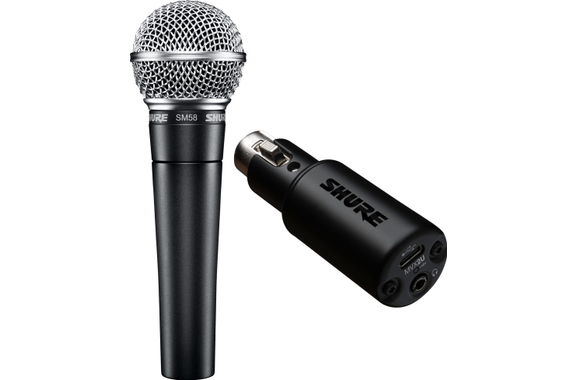 Shure MOTIV MVX2U + SM 58 LCE Bundle Microfono image 1