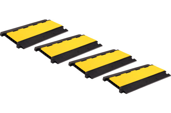 Pronomic Protector 5-90L V2 Passacavi 5-Camere con Connessione a Spina Set da 4 image 1