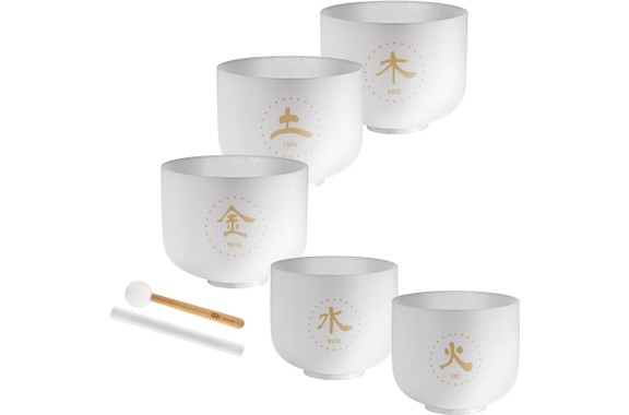 Meinl Sonic Energy TCM Crystal Singing Bowl Elemente Set image 1