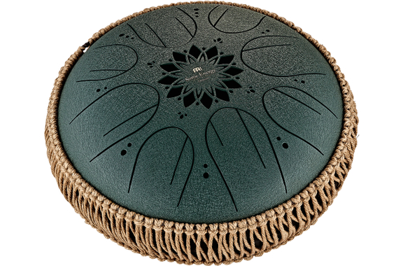 Meinl Sonic Energy MOSTD4DG Medium Octave Steel Tongue Drum Verde Scuro F# Minore image 1