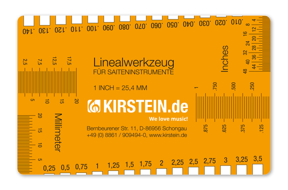 Kirstein Linealwerkzeug für Saiteninstrumente String Action Ruler image 1
